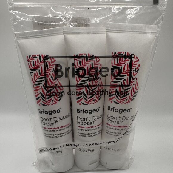 NEW Briogeo Don't Despair Repair Set Shampoo Conditioner Mask 3x2oz Dry Hair - Picture 2 of 13